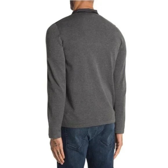 Theory Bellvil Pique Fine Full Zip Jacket - Picture 3 of 7